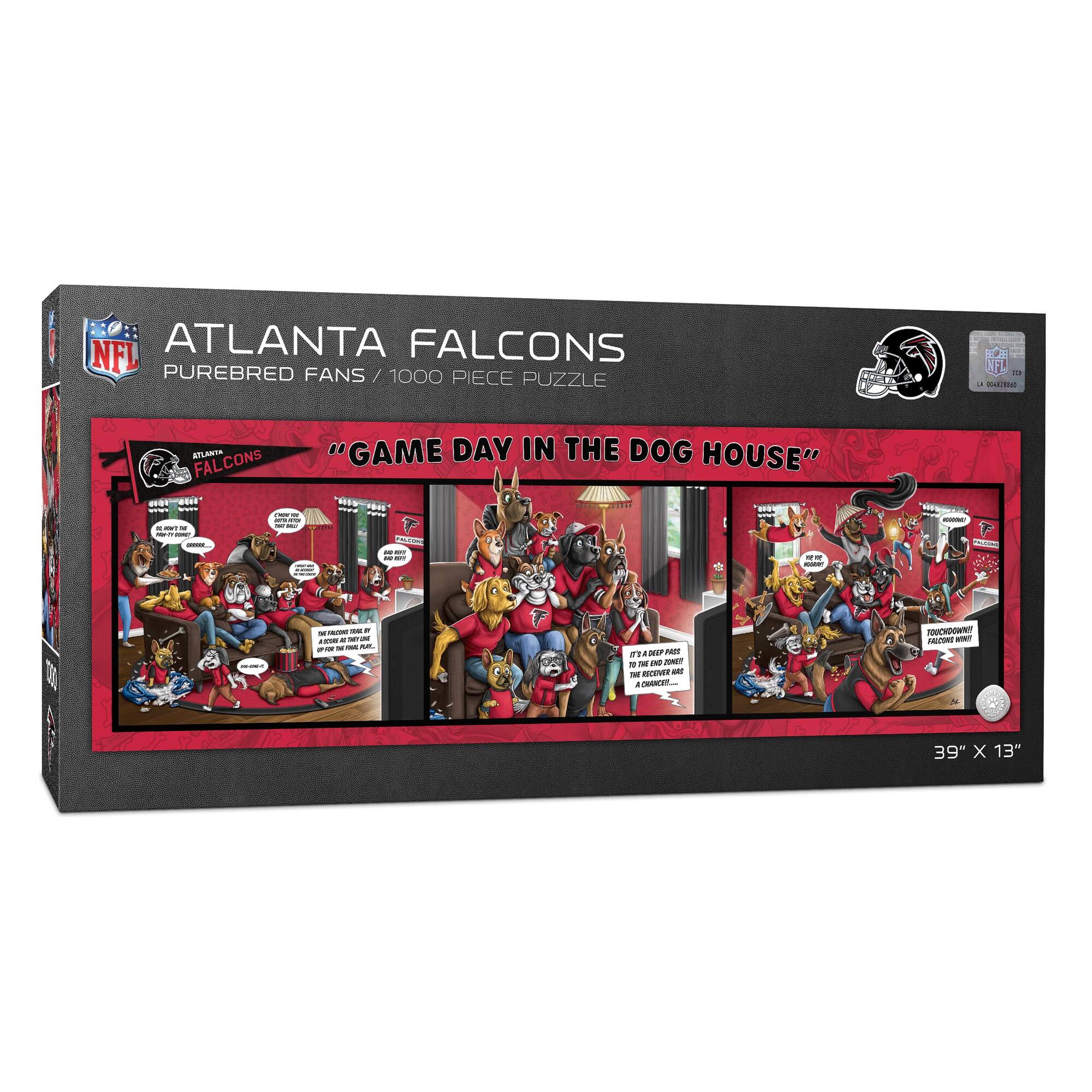 NFL Game Day in the Dog House 1,000 Piece Puzzle